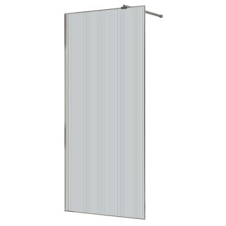 Душевая перегородка Azario Walk-in AZ-271-120-CH-CRF 120 см профиль хром стекло рифлёное