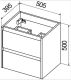 Тумба под раковину BelBagno подвесная 50x50см Bianco Opaco KRAFT 39-500/390-2C-SO-BO Тумба под раковину BelBagno подвесная 50x50см Bianco Opaco KRAFT 39-500/390-2C-SO-BO