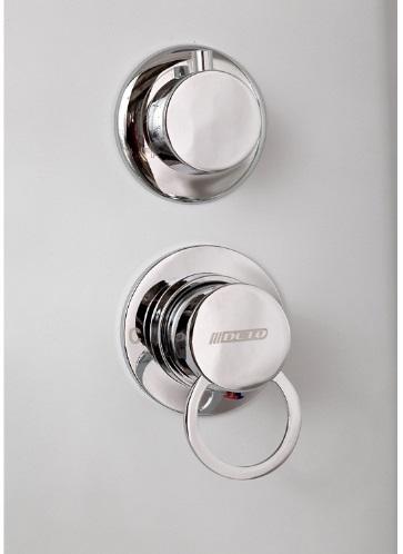 Душевая кабина Deto ЕМ1512 L LED 120х80х220 см