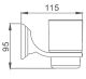Стакан для ванной комнаты Haiba HB1506 хром