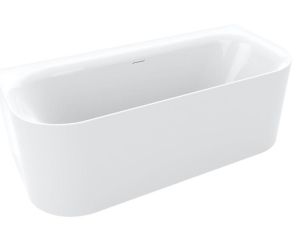 Акриловая ванна Riho Devotion Back2Wall Glossy Sparkle System Fall B096004005 180x80см с аэромассажем заполнение через перелив белый