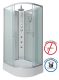 Душевая кабина Niagara NG-33984-14LBKTG с гидромассажем 90x80см серебро/матовое