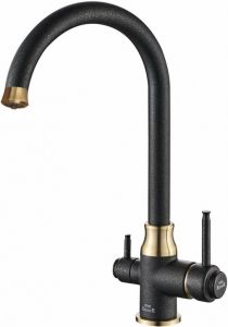 Смеситель для кухни ZORG Steel Hammer SH 763 BLACK BR