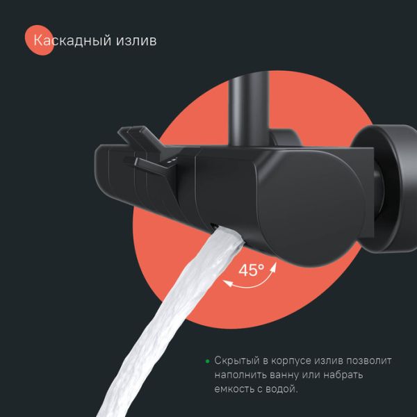 Душевая система с тропическим душем IDDIS SpaHome SPHBLTKi06 с термостатом чёрный матовый Душевая система с тропическим душем IDDIS SpaHome SPHBLTKi06 с термостатом чёрный матовый