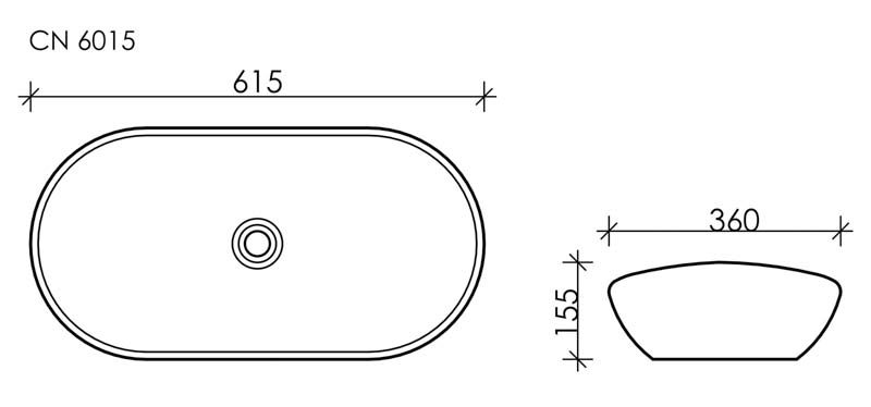 Раковина Ceramica Nova Element CN6015 62см белый