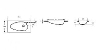 Мебельная раковина Roca Pluma ZRU9310299 80 см белый