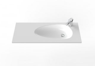 Мебельная раковина Roca Pluma ZRU9310300 100 см белый