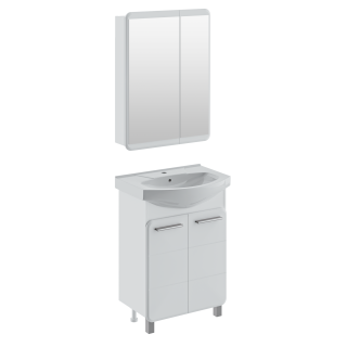 Зеркальный шкаф Runo Эрика 60  (00-00004153) Зеркальный шкаф Runo Эрика 60  (00-00004153)
