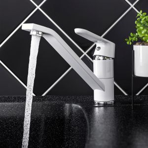 Смеситель для кухни РМС SL123W-004F-25 белый