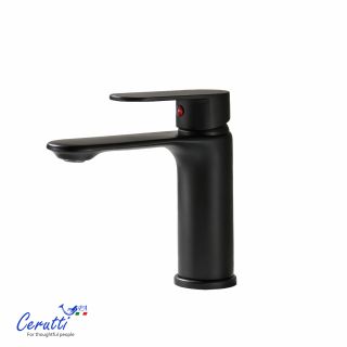 Смеситель для раковины Ceruttispa ОРАЦИО MB (ORAZIO MB) CT12070 чёрный матовый