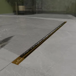 Душевой трап Roxenbath Razor Gold 910100GB 80 см золото