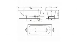 KALDEWEI SANIFORM PLUS 361-1 Easy-clean Стальная ванна белая 150х70