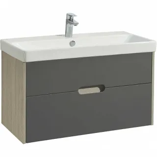 Тумба под раковину Aquaton Оливия 1A2544K0OLUG0 90 см грей/дуб ойстер