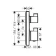 Смеситель для душа Hansgrohe Ecostat Square 15714140S бронза Смеситель для душа Hansgrohe Ecostat Square 15714140S бронза