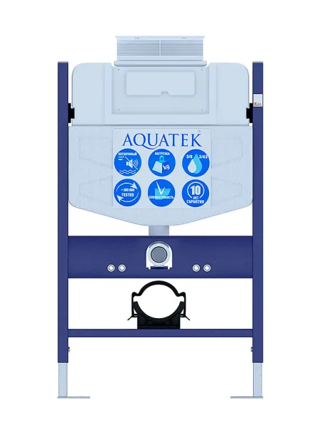 Комплект SET AQUATEK ЛИБРА T-TDI002 унитаз с инсталляцией кнопкой и сиденьем микролифт