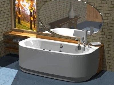 Акриловая ванна Aquatek Морфей MOR190-0000059 190х90 см с фронтальным экраном вклеенный цельносварной металлический каркас