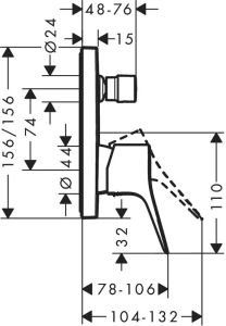 Смеситель для душа Hansgrohe Vivenis 75415000