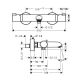 Смеситель для ванны Hansgrohe Ecostat Comfort 13114140