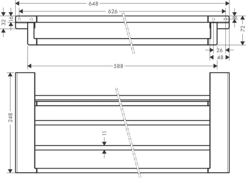 Полотенцедержатель Hansgrohe AddStoris 41751000