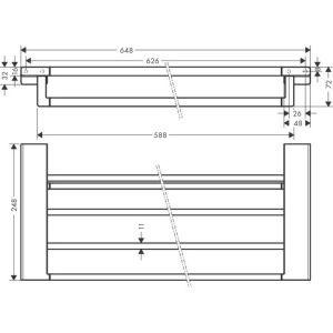 Полотенцедержатель Hansgrohe AddStoris 41751700