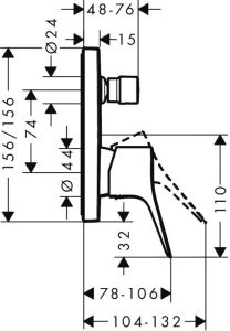 Смеситель для душа Hansgrohe Vivenis 75415670
