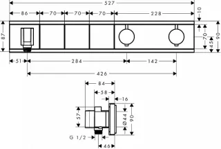 Смеситель для душа Hansgrohe RainSelect 15356400S хром