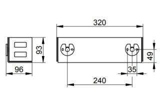 Полка для ванной Keuco 24954510000 32см белый Полка для ванной Keuco 24954510000 32см белый