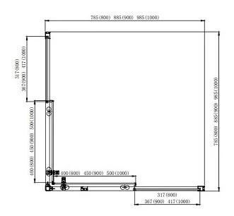 Душевой уголок Aquatek AQ ARI KV 08020BL 80x80см чёрный