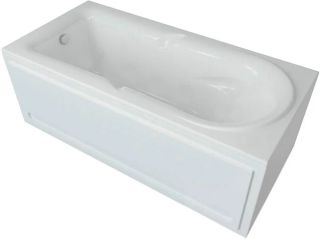 Акриловая ванна Aquatek Леда LED170-0000034 170х80 см слив слева с фронтальным экраном сборно-разборный сварной каркас