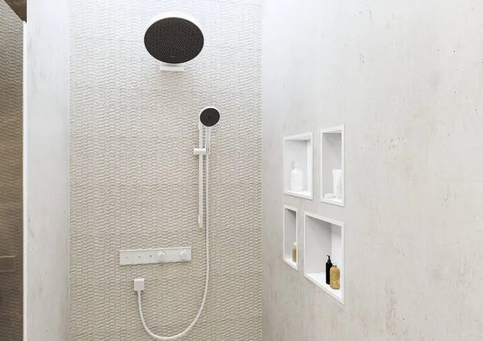 Смеситель для душа Hansgrohe RainSelect 15380700S белый Смеситель для душа Hansgrohe RainSelect 15380700S белый