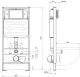 Комплект SET AQUATEK МИЯ-020 4в1 унитаз с инсталляцией кнопкой и сиденьем