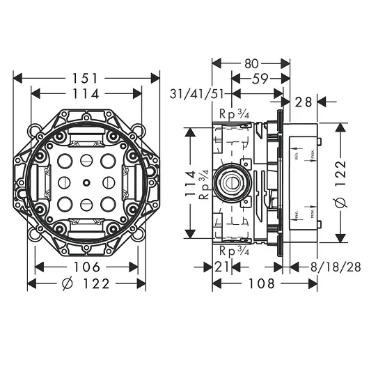 Смеситель для душа Hansgrohe Talis E 71765340S черный