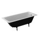 Ванна чугунная Delice Biove DLR220509RB 170х70 с черными матовыми ручками