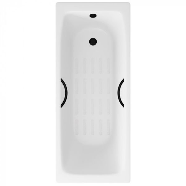 Ванна чугунная Delice Biove DLR220509RB-AS 170х75 с черными матовыми ручками Ванна чугунная Delice Biove DLR220509RB-AS 170х75 с черными матовыми ручками