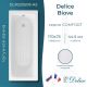Ванна чугунная Delice Biove DLR220509-AS 170x75 Ванна чугунная Delice Biove DLR220509-AS 170x75