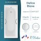 Ванна чугунная Delice Biove DLR_220509R 170x75 с ручками Ванна чугунная Delice Biove DLR_220509R 170x75 с ручками