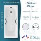 Ванна чугунная Delice Biove DLR220509RB-AS 170х75 с черными матовыми ручками Ванна чугунная Delice Biove DLR220509RB-AS 170х75 с черными матовыми ручками