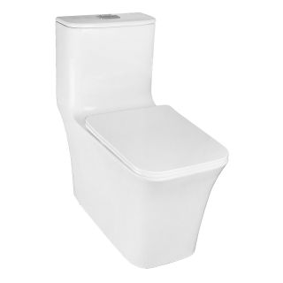 Унитаз-моноблок Azario Stoun AZ-1109 безободковый белый