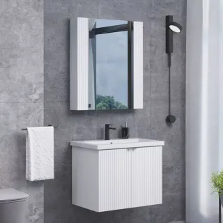 Тумба под раковину Comforty Лима-70П 00-00001284 подвесная белый матовый