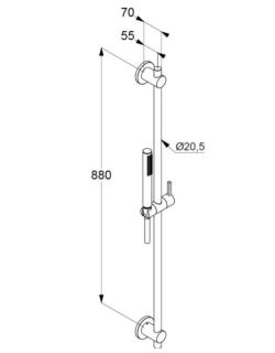 Душевой гарнитур Kludi NOVA FONTE PURISTIC 2084053-15 белый матовый Душевой гарнитур Kludi NOVA FONTE PURISTIC 2084053-15 белый матовый