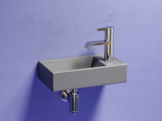 Раковина подвесная Ceramicanova Элемент (Element) CN6051LMH 41 см антрацит матовый