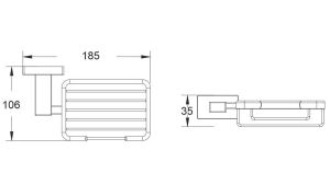 Мыльница Shevanik SG5604C белый