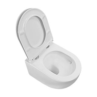 Унитаз подвесной Azario Ines AZ-W03-SW безободковый торнадо чёрный матовый