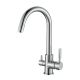 Смеситель для кухни Aquanika Comfort AQC06CR с поворотным изливом и подключением к фильтру хром