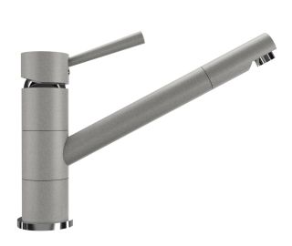 Смеситель для кухни Ulgran Classic U-025-310 с низким поворотным изливом серый Смеситель для кухни Ulgran Classic U-025-310 с низким поворотным изливом серый