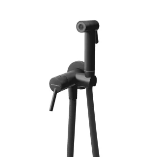 Гигиенический душ со смесителем Kerama Marazzi Фонте FO.403.KM.BLK.M чёрный матовый