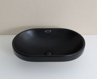 Раковина Gid Bm1004 72202 встраиваемая сверху черная матовая 61x40x19 Раковина Gid Bm1004 72202 встраиваемая сверху черная матовая 61x40x19