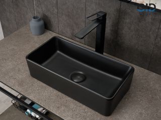 Раковина Gid Bm1104 53359 накладная черная матовая 46x23x12 Раковина Gid Bm1104 53359 накладная черная матовая 46x23x12