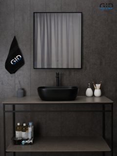 Раковина Gid Bm1333 53367 накладная черная матовая 46x32.5x13.5 Раковина Gid Bm1333 53367 накладная черная матовая 46x32.5x13.5
