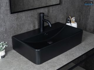 Раковина Gid Bm1344 53361 накладная черная матовая 61x35.5x14 Раковина Gid Bm1344 53361 накладная черная матовая 61x35.5x14